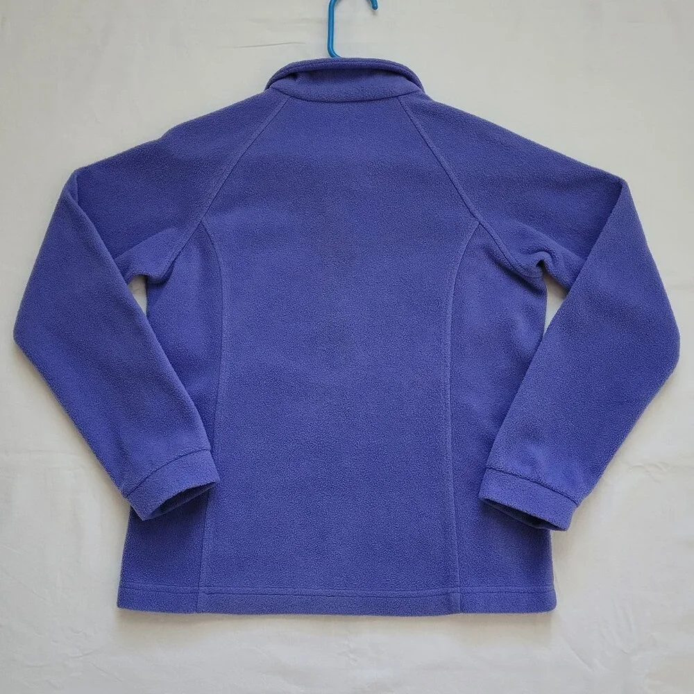 Columbia Fleece Jacket Full Zip Purple Kids Youth Large 14/16 Gorpcore Outdoor